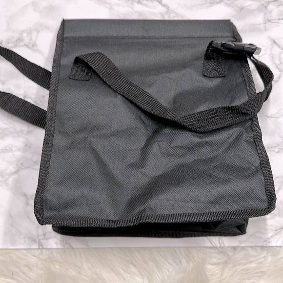 Black car fabric trash bag for back of seat - Picture 2 of 3